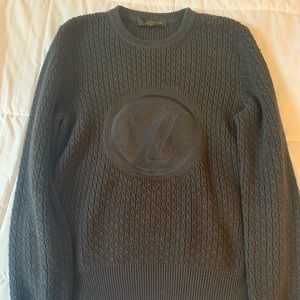 louis vuitton circled lv crew neck sweater